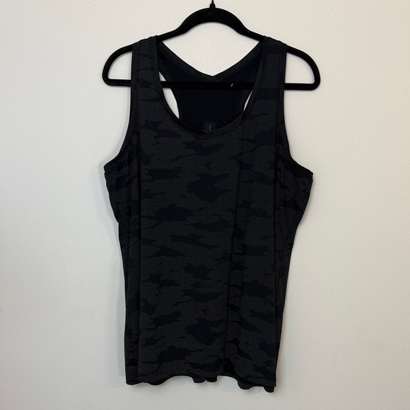 Livi Active Black and Gray Camouflage Tank Top - Picture 1 of 6